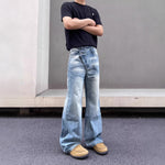 Mens Vintage Washed And Distressed Jeans