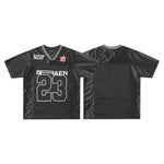 High Street Alphanumeric Printing V-neck Patchwork Short Sleeve